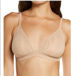Nude mesh medium bralette by Skims, new with tags.